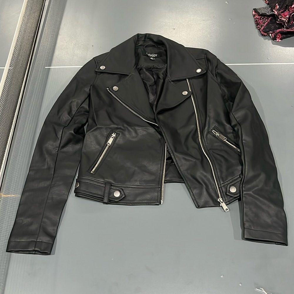 Faux leather jacket